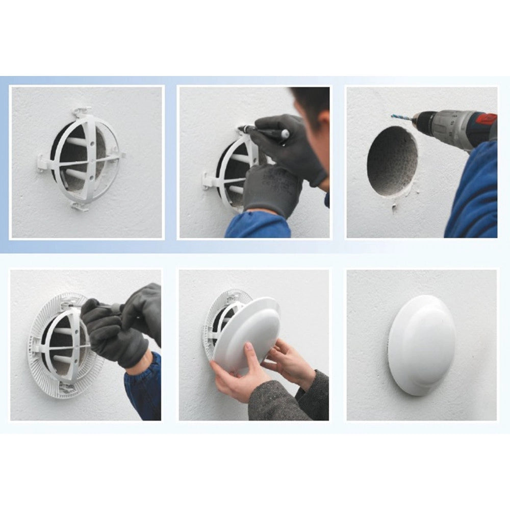 First ufo bianco griglia di aerazione riduttore acustico per fori di ventilazione