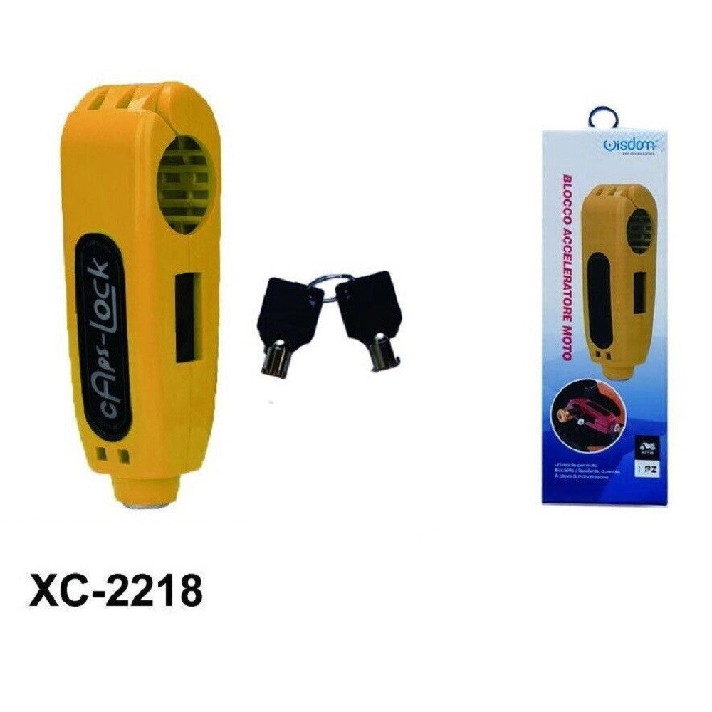 Trade Shop - Blocco Blocca Acceleratore Antifurto Lucchetto Di Sicurezza Moto Freno Xc-2218 -