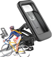Supporto per telefono per bicicletta - Universale a 360 gradi - Adattabile e girevole - Impermeabile e magnetico - Nero
