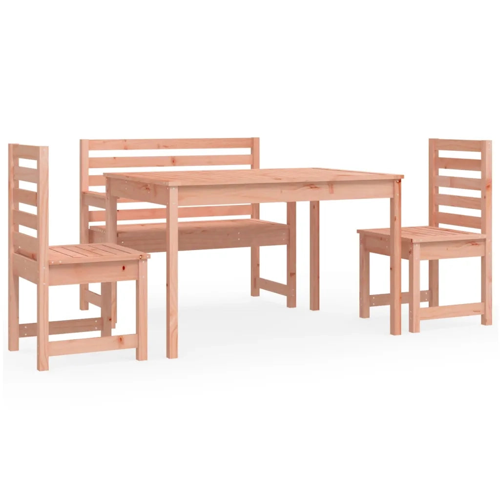 Set da Pranzo per Giardino 4 pz in Legno Massello di Douglascod mxl 77248