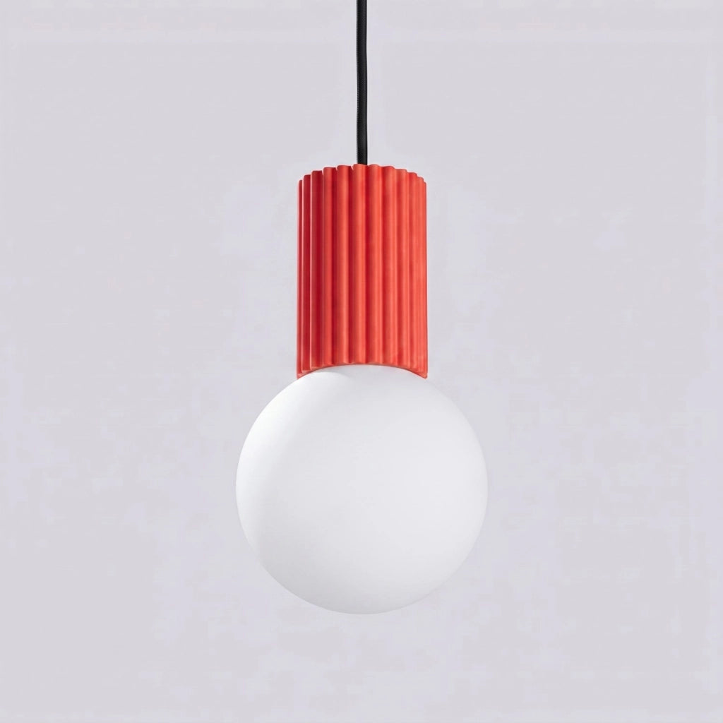 Lampada a sospensione HALO 1 rosso