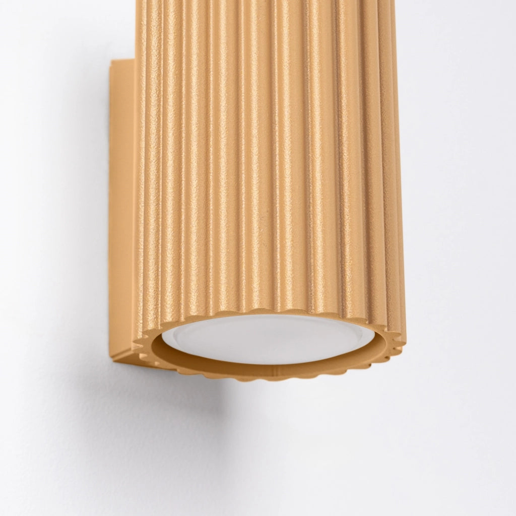 Applique GRAVIO Pure Lume ottone tubo 10cm su/giù GU10