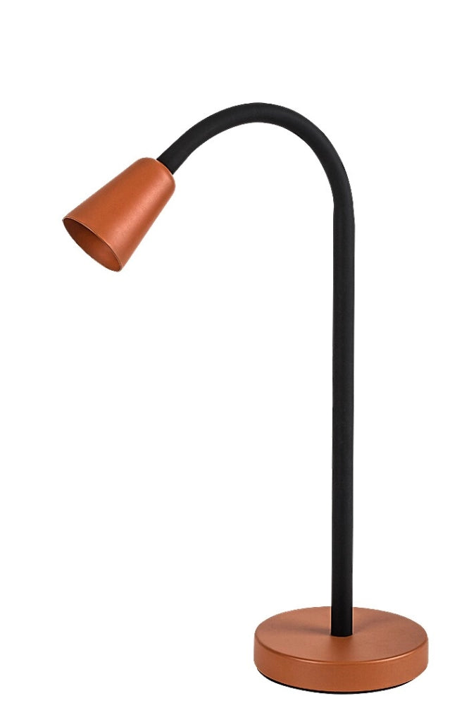 Lampada da scrivania GU10 nera/arancio Rabalux Aldo
