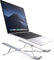 Supporto Portatile per Laptop Opaco in Alluminio, Regolabile per Macbook Pro Air - 8-17.3” - Grigio