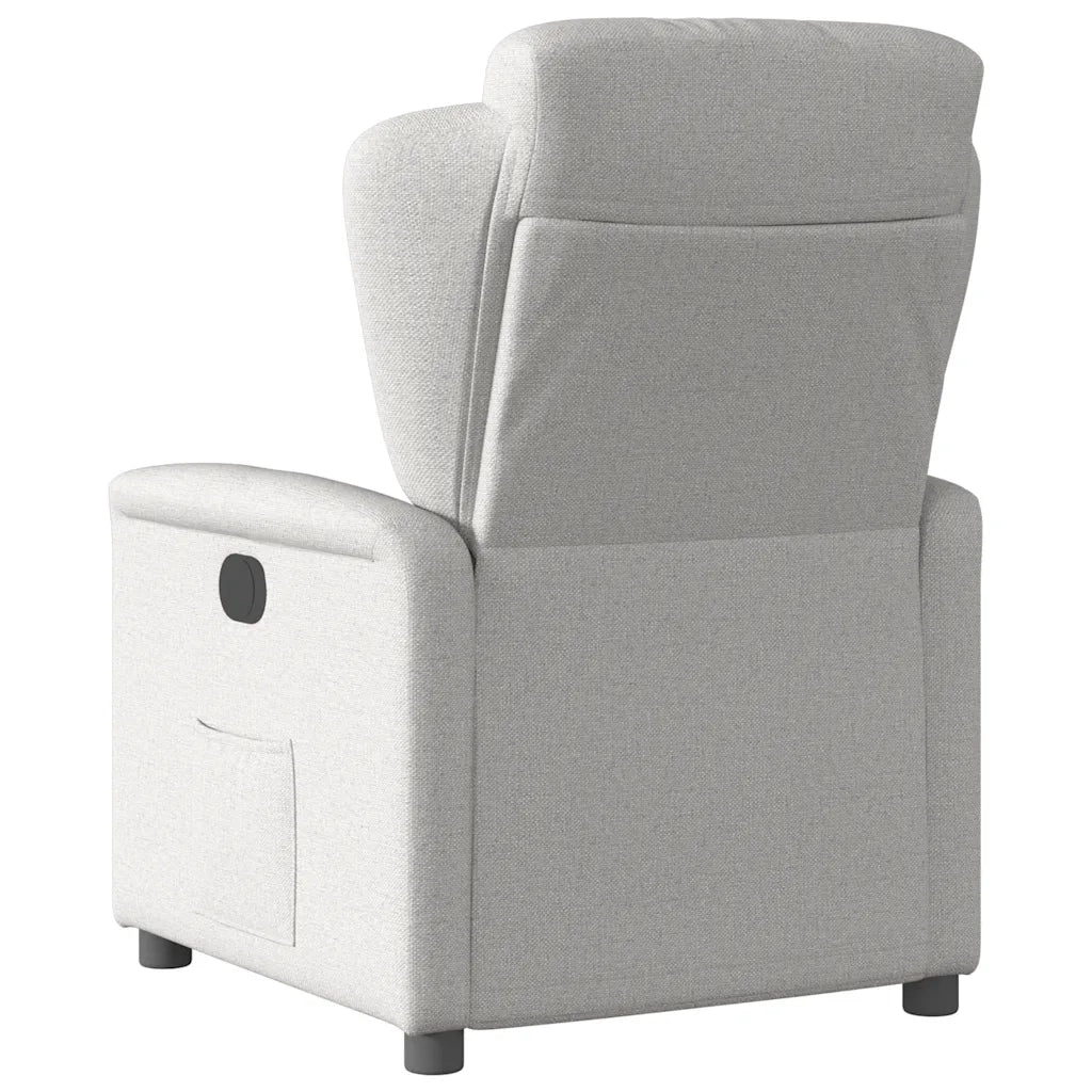 Divano Sedia-Poltrona Reclinabile in Tessuto Grigio Nuvola 812444