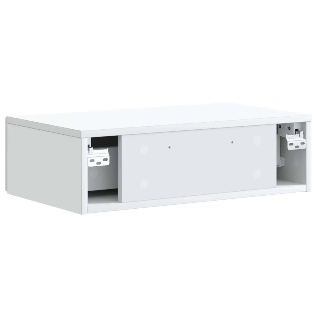 Tavolino da Parete Laterale Bianco 59 x 34,5 x 17 cm 898485