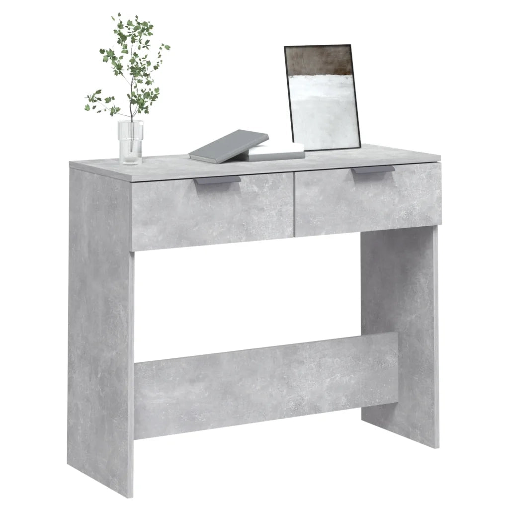 Tavolino da Salotto Grigio Cemento 90x36x75cm Legno Multistrato 811335