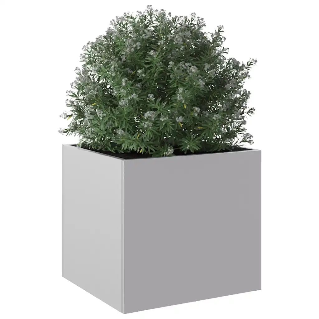 Fioriera Argento 32x30x29 cm in Acciaio Zincato 841545
