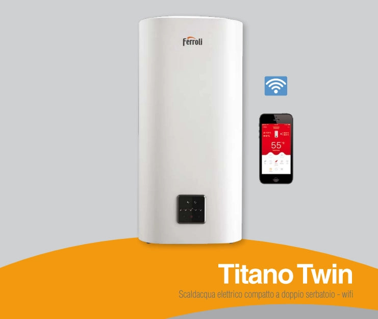 SCALDABAGNO ELETTRICO TITANO TWIN  100 Litri