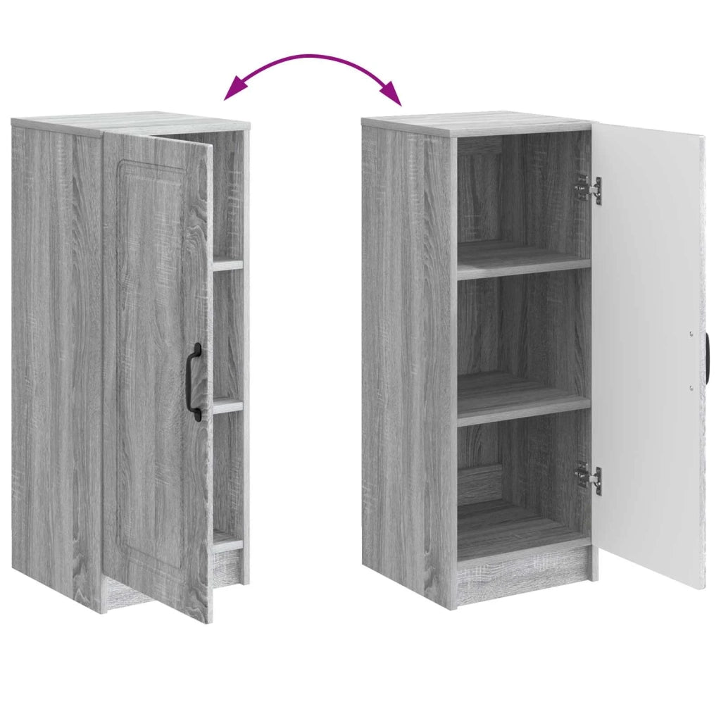 Credenza Grigio Sonoma 33 x 34,5 x 87 cm Legno ingegnerizzato