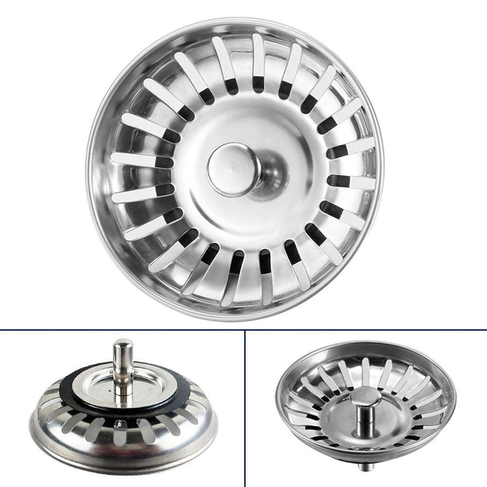 Trade Shop - Tappo Lavello 83mm Cucina Ricambio Lavandino Rifiuti Scarico Piletta Universale -