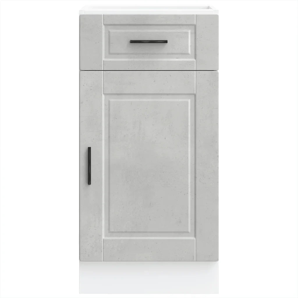 Mobile da cucina moderno con ante pratiche 40 x 46 x 81,5 cm legno composito grigio cemento 02_0050256