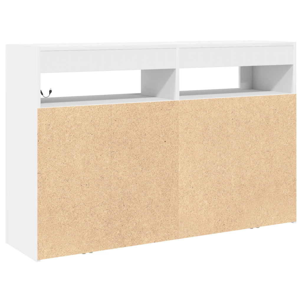 Credenza Bianco 116 x 30 x 75 cm Legno multistrato 3333876