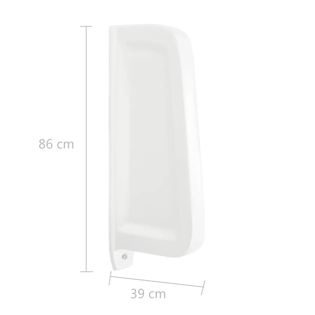Schermo per Orinatoio per Privacy a Parete in Ceramica Bianco cod mxl 76377