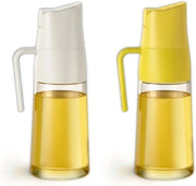 Dispensatore di olio d'oliva - bottiglia in vetro 2 x 600 ml con maniglia antiscivolo