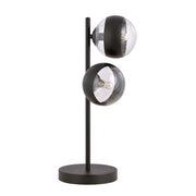 Lampade Da Scrivania Minimal Durga Acciaio Nero 2 Luci E14 Ip20