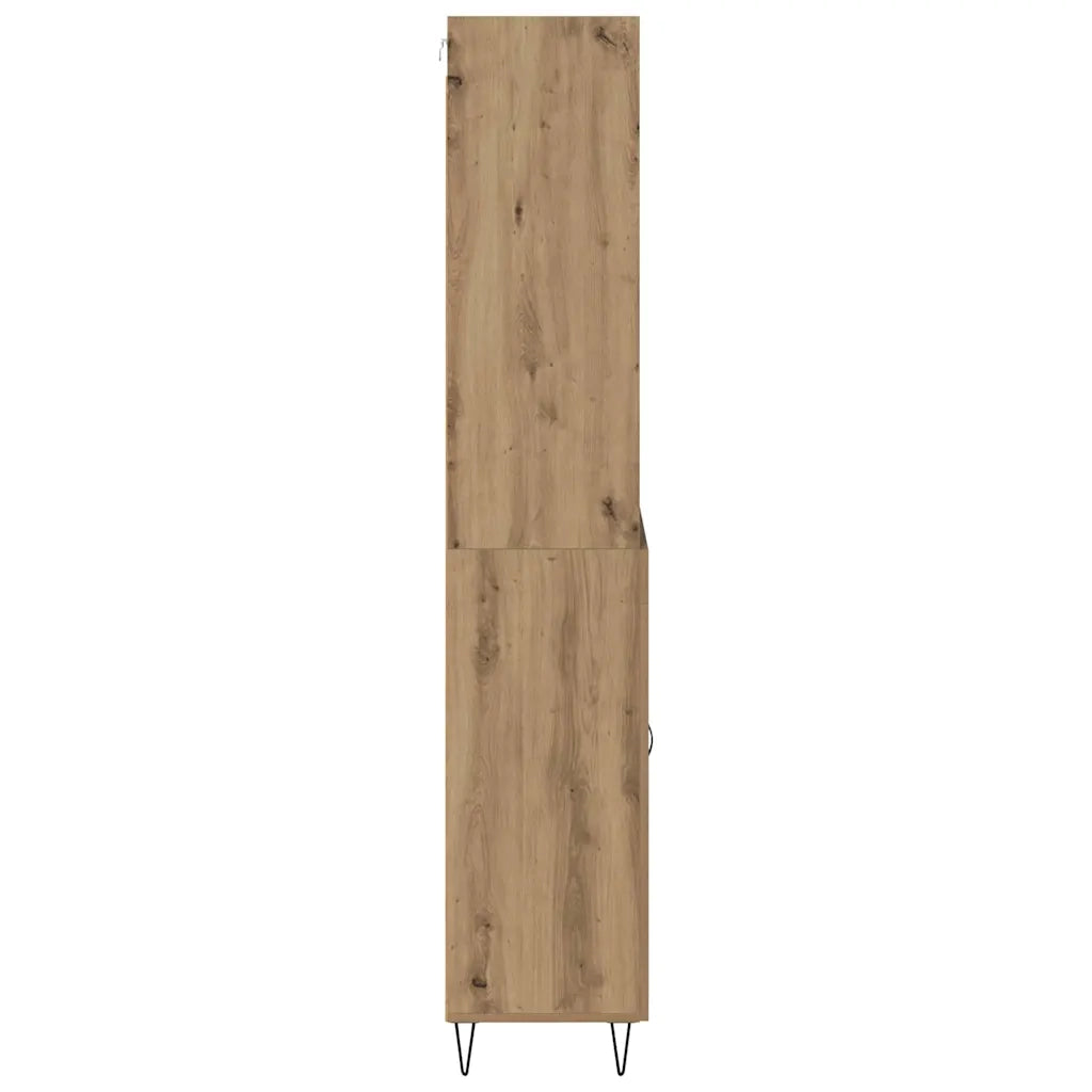Credenza con Cassetto-Buffet-Armadio da cucina Rovere artigianale 69,5 x 34 x 180 cm 932887