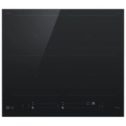 LG CBIZ2437B Piano cottura induzione 60cm, 7,4kW con limitatore, 4 zone, 2 flex, Wi-Fi