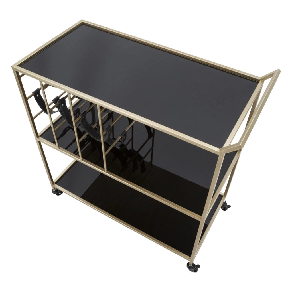 Carrello VKH5, Nero, Metallo, 79x39,5x82 cm