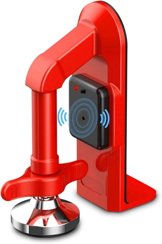 Blocco porta - Regolabile in altezza - Antiscivolo - Allarme - Sensore di movimento porta - Chiusura porta - Adatto per porte interne ed esterne - Tappeti, pavimenti e porte - Blocco porta - Nero