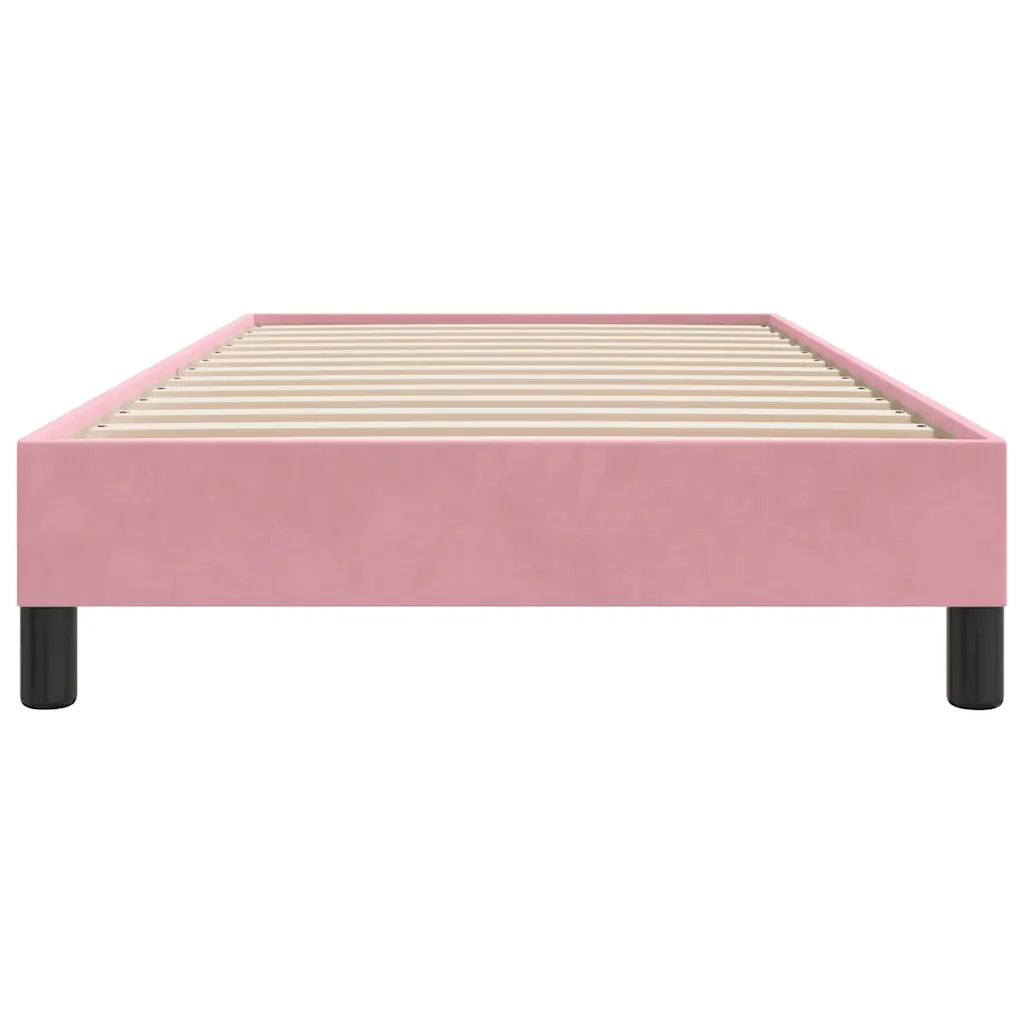 Giroletto senza Materasso Rosa 80x220 cm Velluto 4101384