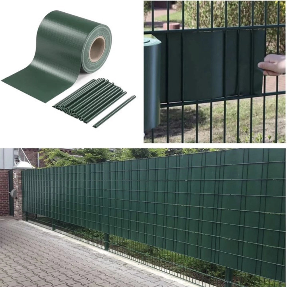 Trade Shop - Frangivista Rotolo Verde Pvc Per Balconi Ringhiere Recinzioni Protezione 19cmx35mt 06267 -
