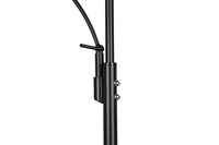 Piantana da Interno a LED in Metallo Nero Opaco