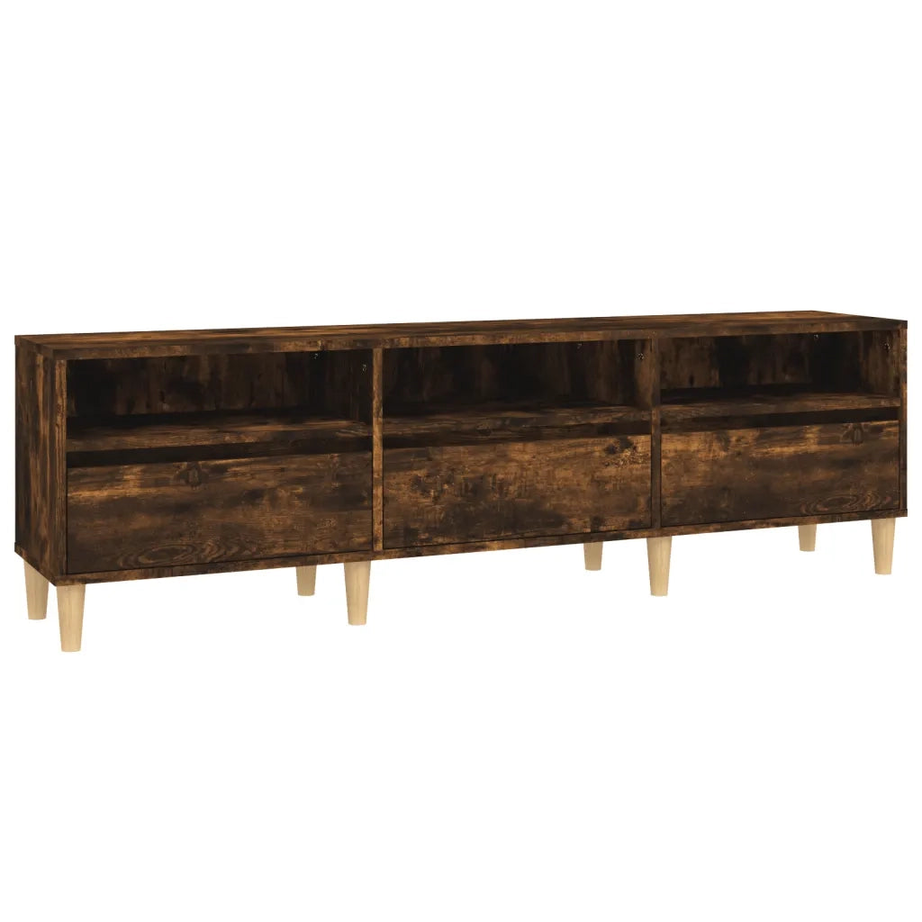 Mobile Porta TV Rovere Fumo 150x30x44,5 cm in Legno Multistratocod mxl 128035