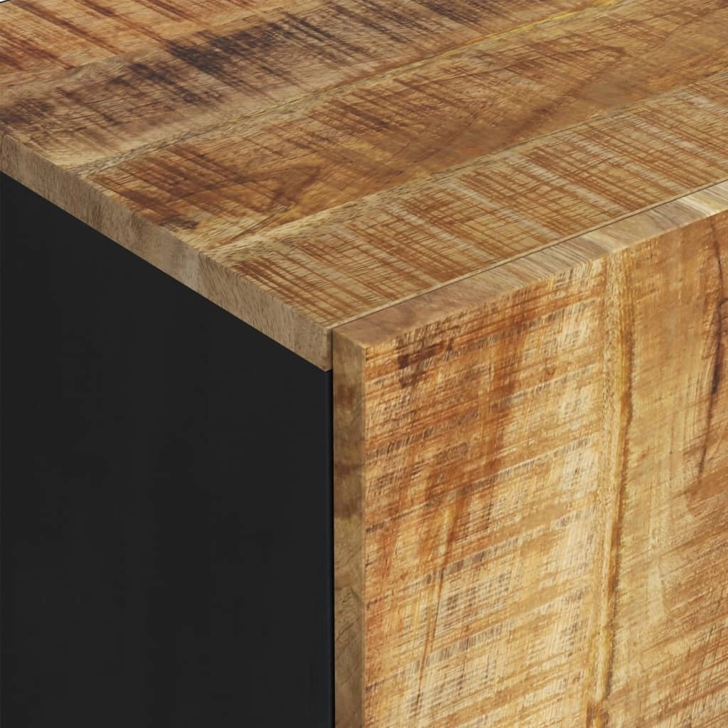 Credenza cassettiera mobile contenitore organizer cucina soggiorno soggiorno con 2 ante 90 x 33 x 75 cm legno massello di mango marrone 02_0029730