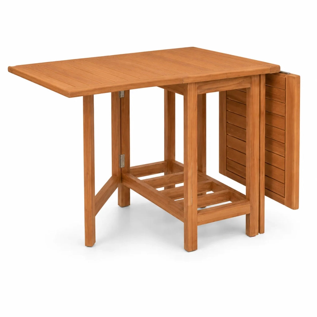 Tavolo Pieghevole a Farfalla in Legno Teak - Terrasse
