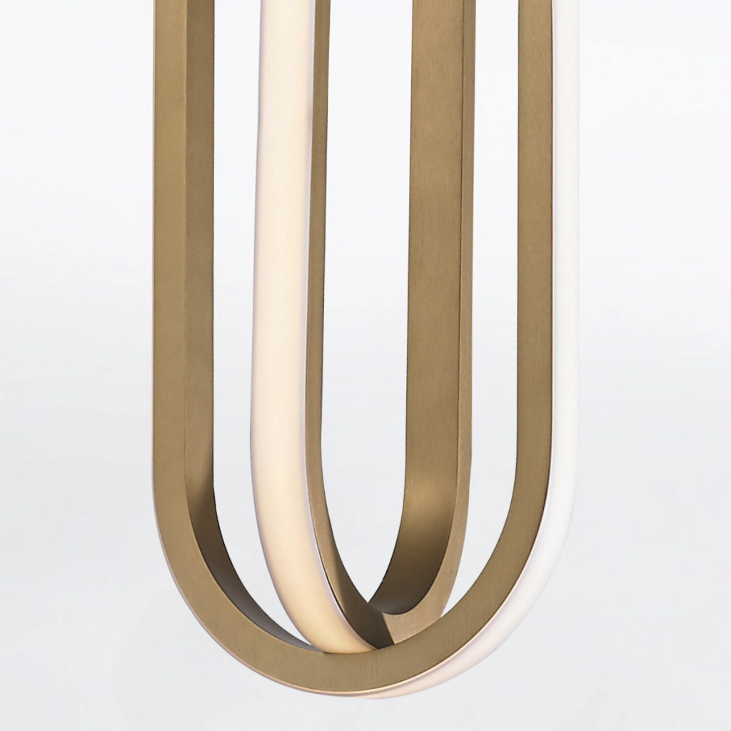 Lampada a sospensione LED oro Demark Quintiesse 28W