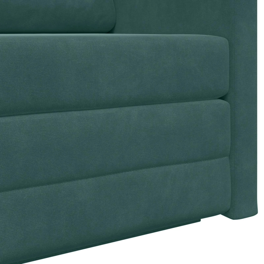 Divano letto Verde Scuro 124 x 71 x 78 cm Velluto 4106704