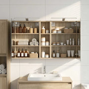 Set di Armadi da Bagno con lo scaffale 3 pcs 120 x 14,5 x 70 cm 3403754