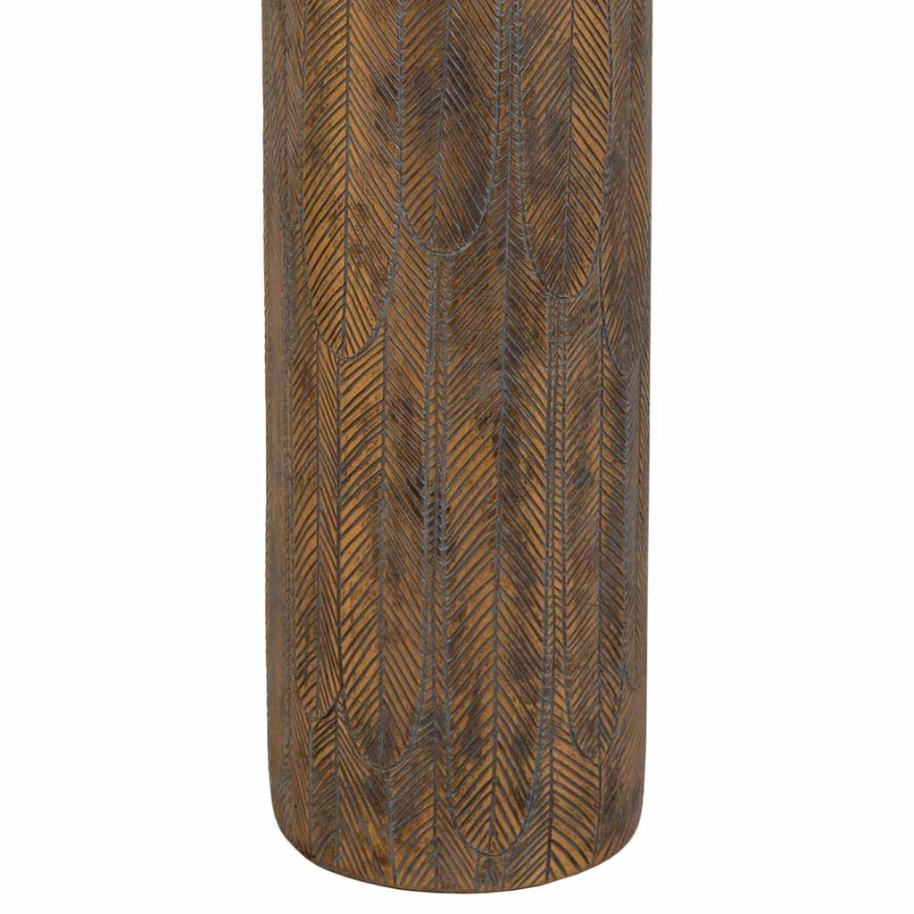 Vaso in poliresina marrone 17,5x17,5x100h