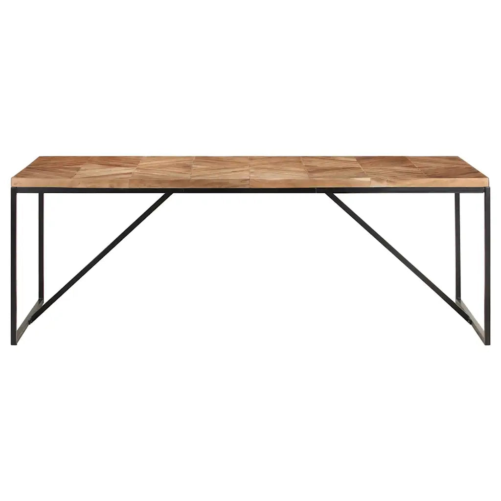 Tavolo da Pranzo | Tavolo da cucina 200x90x76 cm Legno Massello di Acacia e Mango