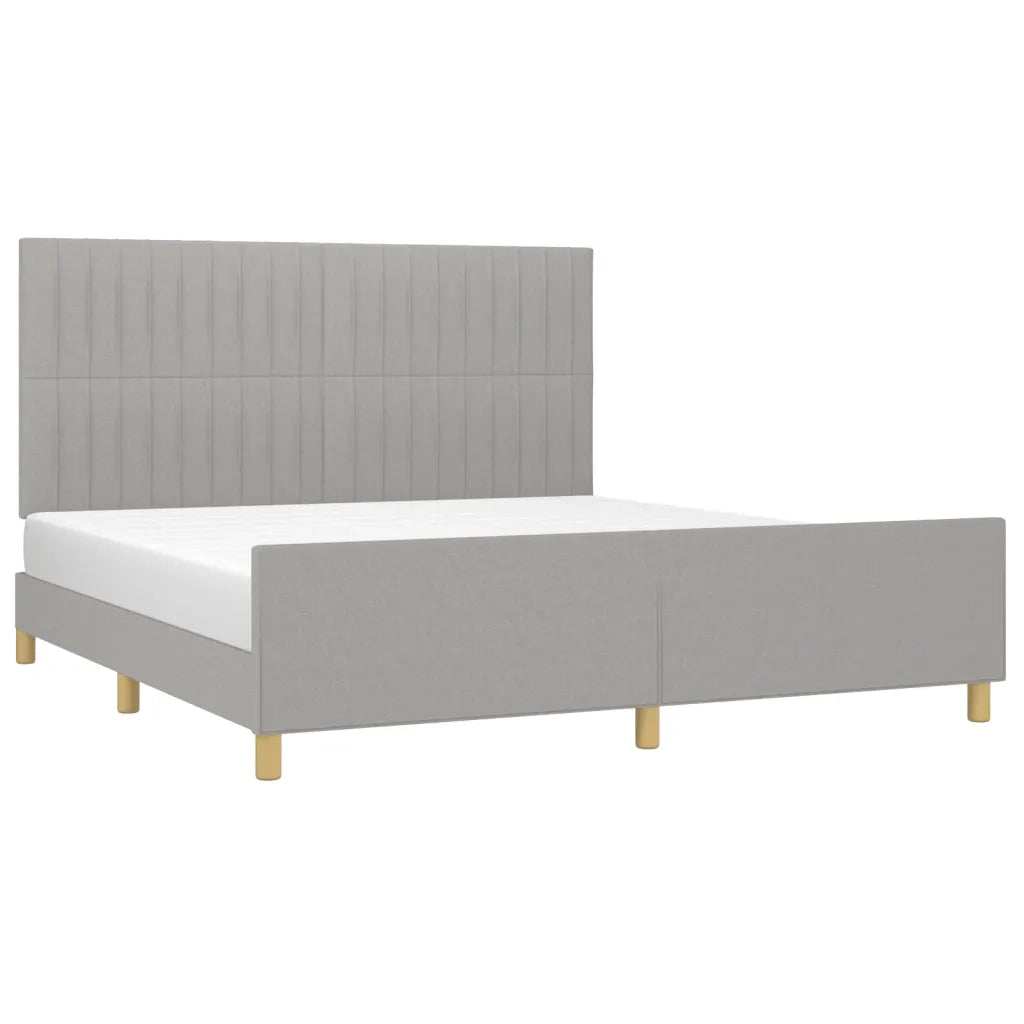 Giroletto senza Materasso Grigio Chiaro 180x200 cm Tessuto 3125235