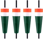 Dobber per pesca a mare conici 4 pezzi - Dritti conici - Bobine di flottazione - Schiuma EVA leggera - Buon potere di galleggiamento - Ideali per la pesca del pesce di mare - Flottatori