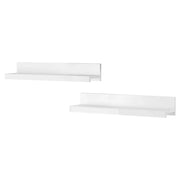 Set di 2 mensole da parete colore bianco lucido. Collezione BOMBAY.