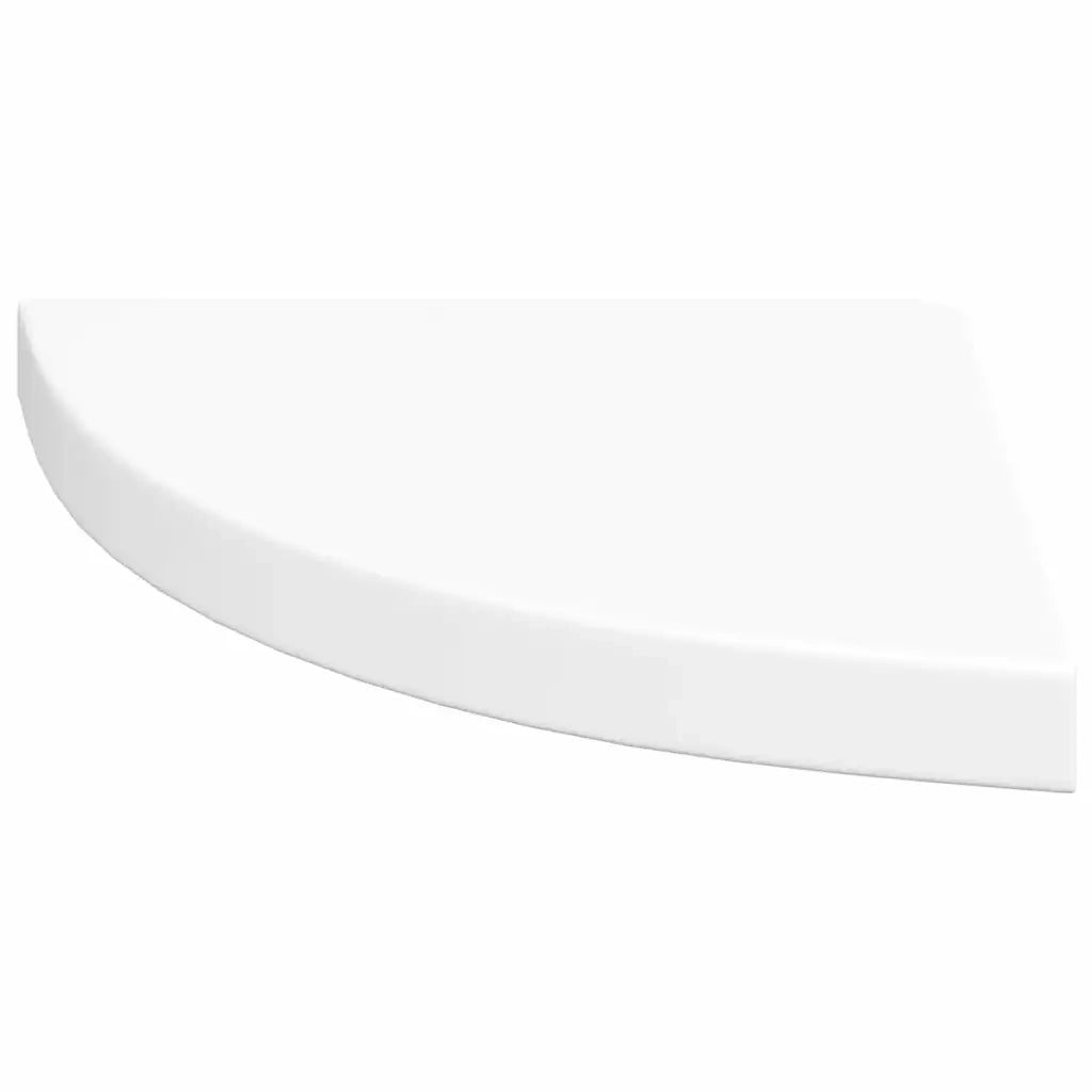 Mensole Angolari Sospese 2 pz Bianche 35x35x3,8 cm MDF 323917