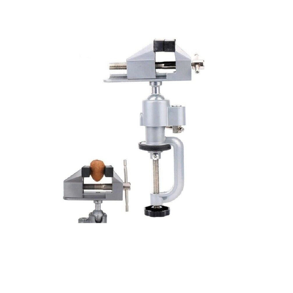 MORSA DA BANCO TAVOLO GIREVOLE 360 IN ALLUMINIO TESTA SNODATA 50MM UNIVERSAL