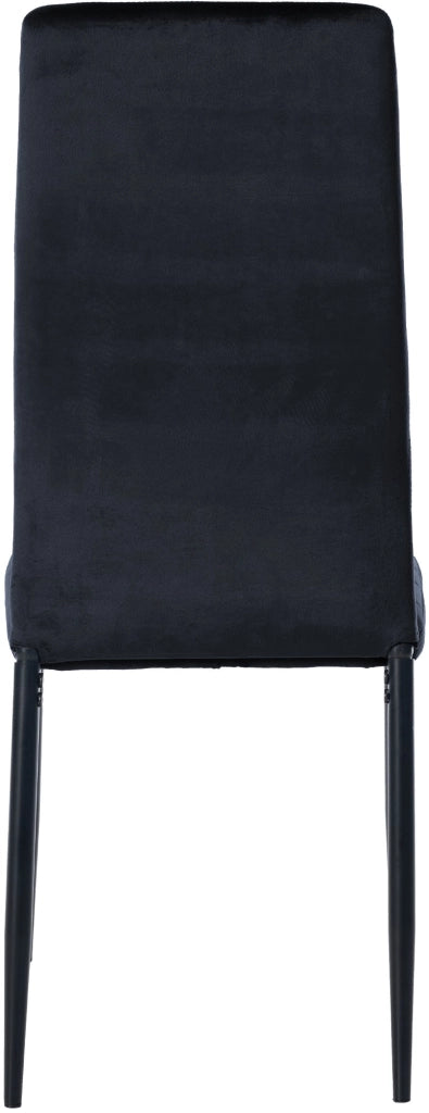 Set di 4 sedie da pranzo Mayfair nero,Velluto