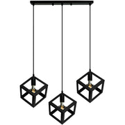 Polux Sweden lampada a sospensione nera 3xE27 metallo
