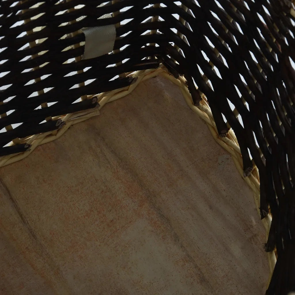 Cesta per Legna con Spallacci 57x51x69cm Salice Naturale CFW4136699