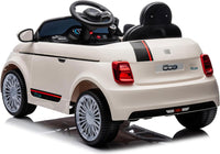 Macchina Elettrica per Bambini Licenza Ufficiale Fiat 500 Small 10,8V 3,1Ah Bianco