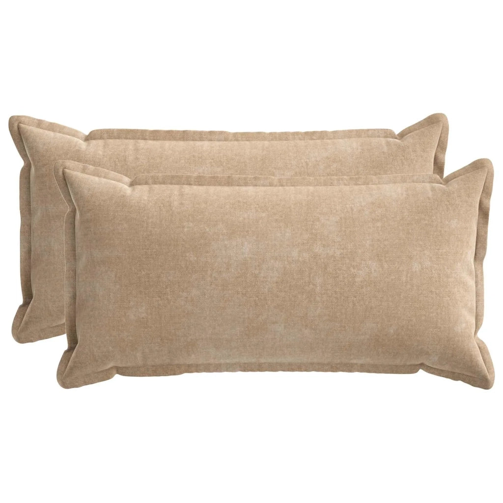 Federa 2 pz HOUTEN Tortora 40 x 70 cm Tessuto Chenille 917864