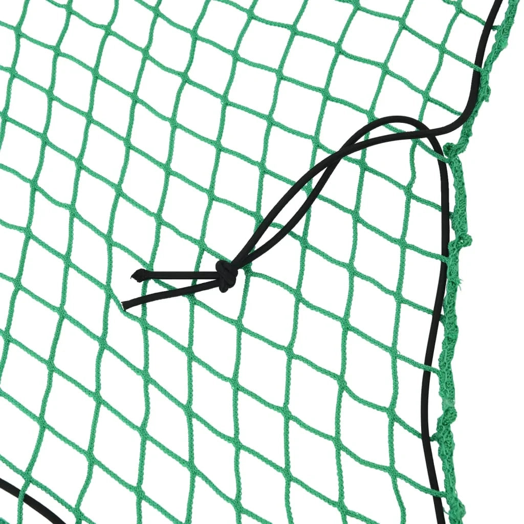 Rete per protezione rimorchio ancoraggio portapacchi con corda elastica 3,5 x 2 m PP verde 02_0042202