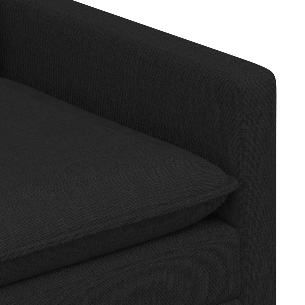 Set di divani 2 pz Nero Tessuto 3417103