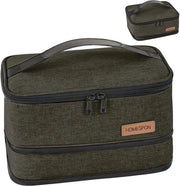 Borsa di Cura Insolubile per Picnic Portatile per Uomo Donna Bambino Borsa a Isoolazione per Cibo da Viaggio (verde marrone)