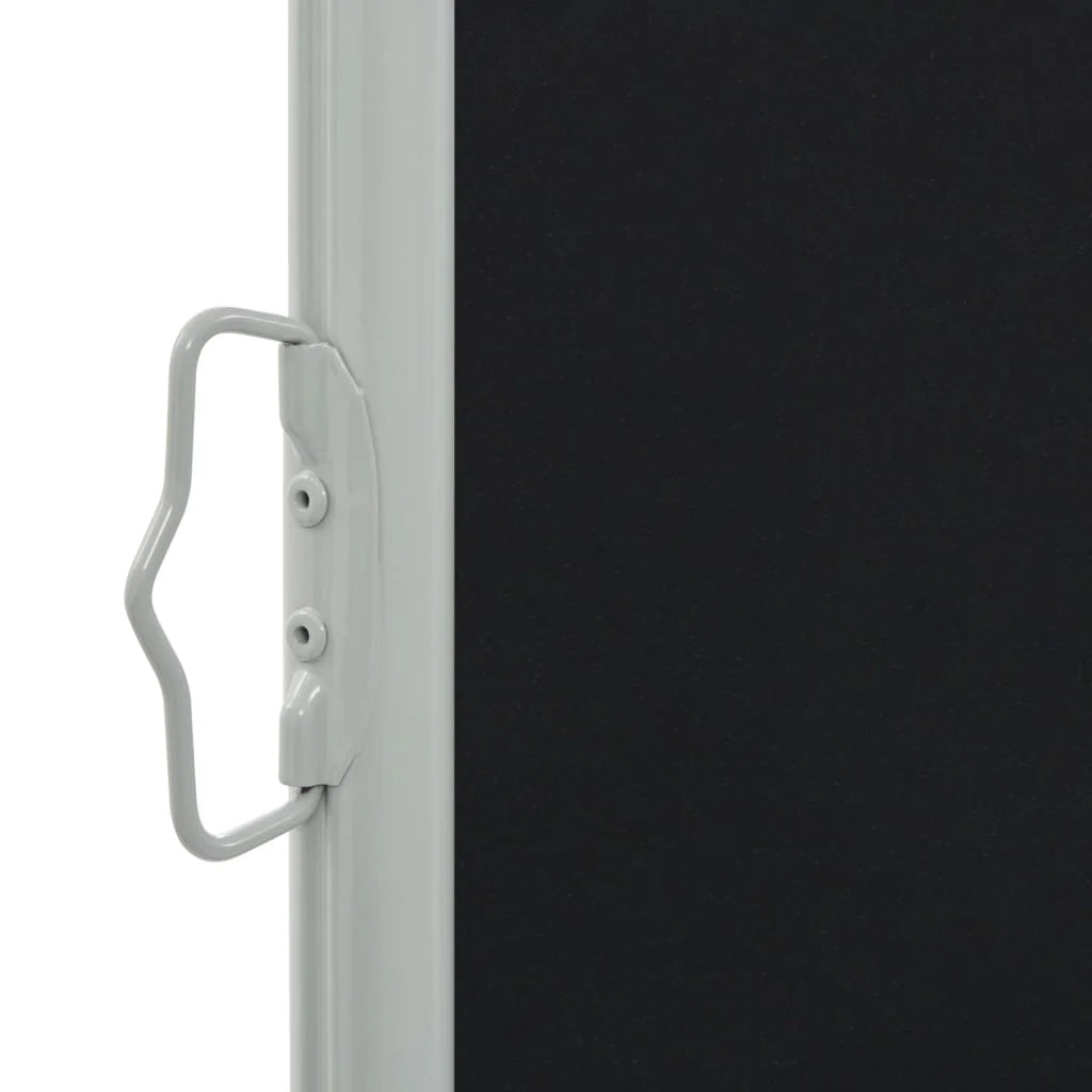 Tenda da sole laterale retrattile/schermo protettivo per patio giardino terrazza balcone 100 x 300 cm nero 02_0007179