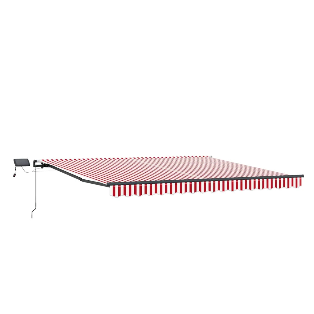 Tenda Retrattile Rosso e bianco 450 ×350 cm Tessuto 3331102